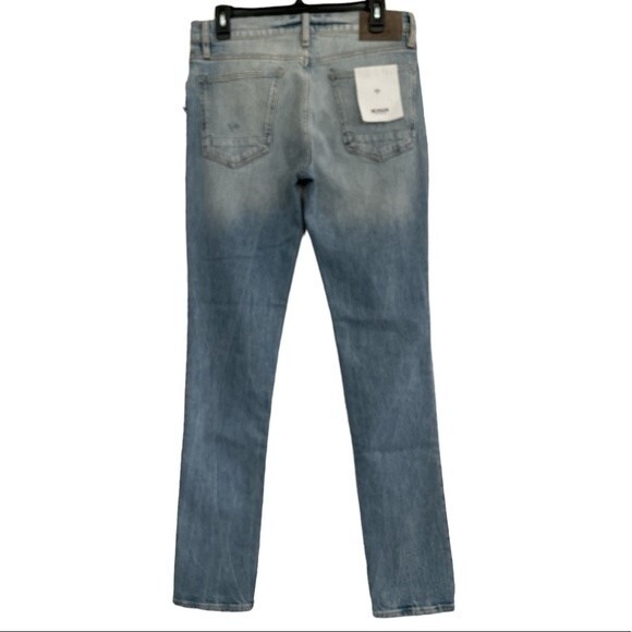 NWT Hudson Axl Mens Jeans Ripped Skinny Fit Jeans Silence Size 31 - Picture 4 of 7